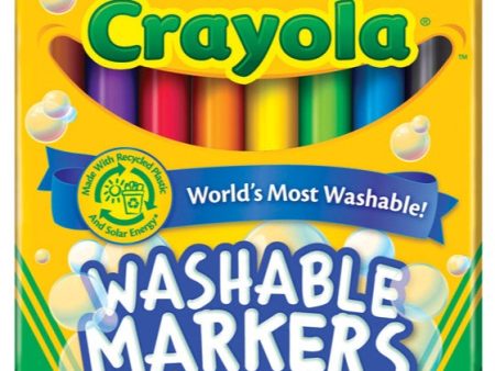 Crayola Washable Markers (Assorted) - 8 pc. For Sale