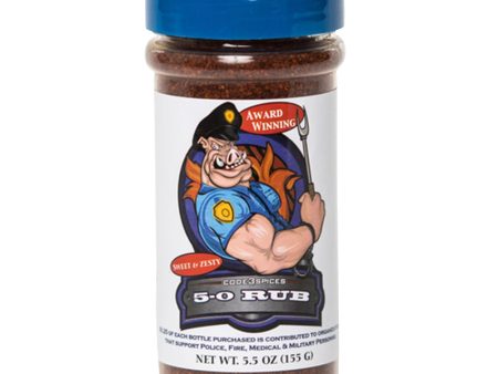 Code 3 Spices 5-0 Rub Sweet & Zesty BBQ Seasoning - 5.5 oz. on Sale