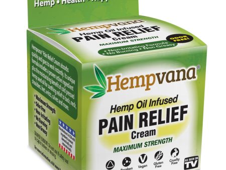 Hempvana Pain Relief Cream - 4 oz. Supply