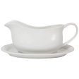 Now Designs Matte White Stoneware Gravy Boat & Saucer Fashion