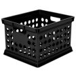 Sterilite Stackable Black Storage Crate Cheap