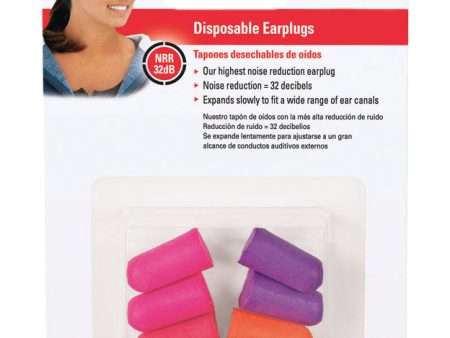 3M 32 dB Disposable Ear Plugs - Assorted - 4 Pairs Hot on Sale