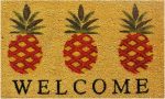 Pineapples  Welcome  Coir Mat - 17  x 29  Online Sale