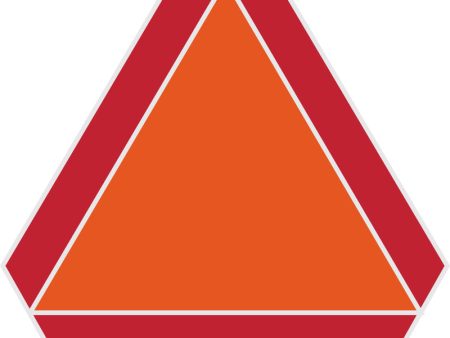 Hi-Vis Slow Moving Vehicle Safety Sign For Sale