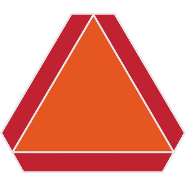 Hi-Vis Slow Moving Vehicle Safety Sign For Sale