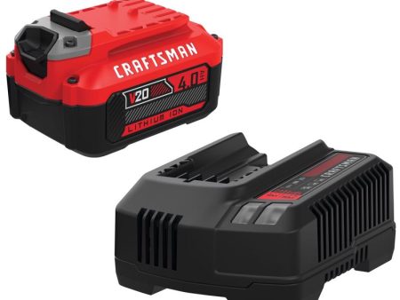 Craftsman V20 20V 4Ah Lithium-Ion Battery & Charger Sale