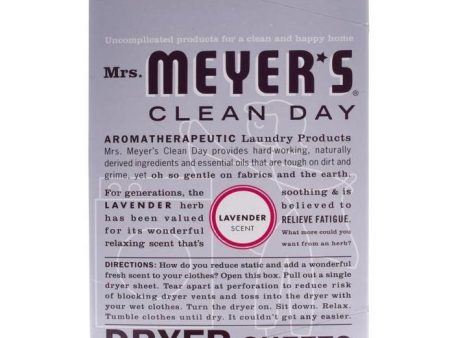 Mrs. Meyer s Clean Day Dryer Sheets - 80 pc. Fashion