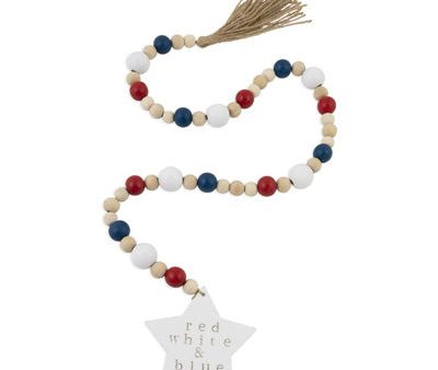 Patriotic USA Beaded Garland - 3  For Sale