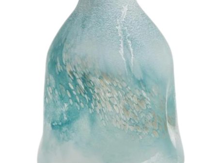 Waterscapes Hand-Blown Seafoam Glass Vase - 10.5  Discount