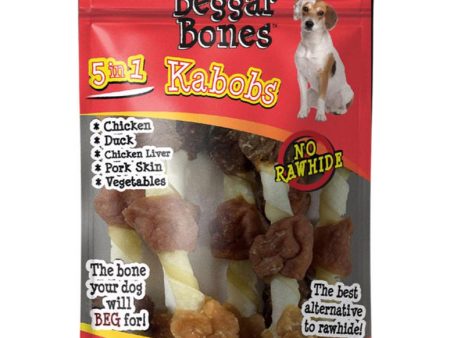 Beggar Bones 5-in-1 Kabob Dog Treats Cheap