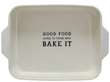 Good Food Comes…  Stoneware Baking Dish - 1 qt. Supply