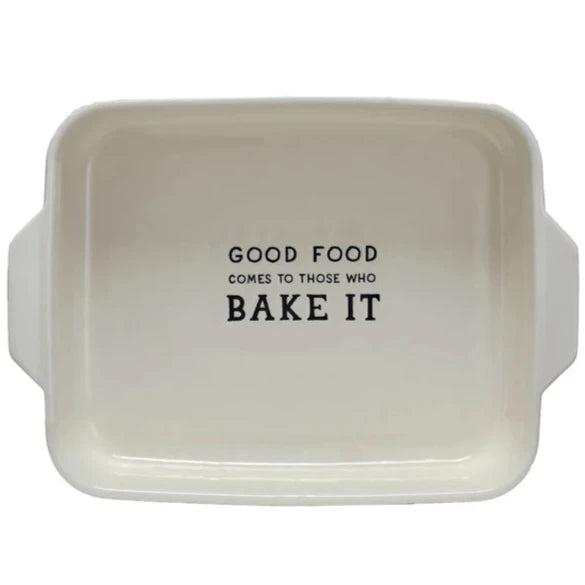 Good Food Comes…  Stoneware Baking Dish - 1 qt. Supply