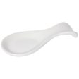 Now Designs Matte White Stoneware Spoon Rest For Sale