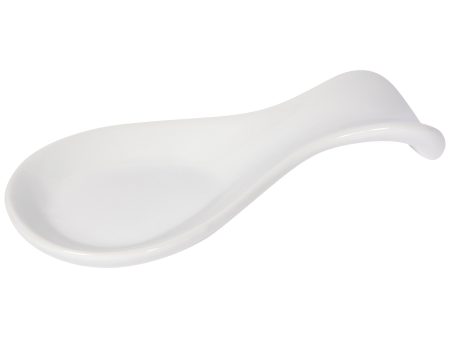 Now Designs Matte White Stoneware Spoon Rest For Sale