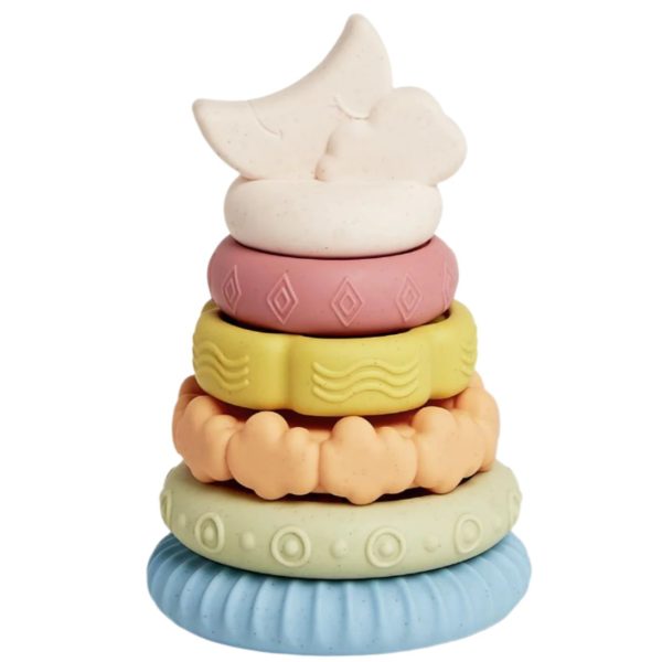 Love You to the Moon  Teething & Stacking Toy - 6 pc. Hot on Sale