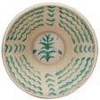 Hand-Painted Patterned Terracotta Bowl - 16.5  Online now