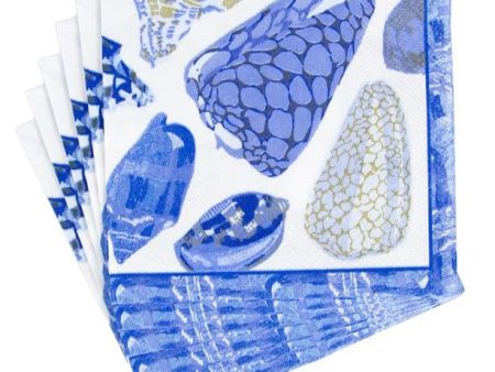 Coquillage Blue Paper Napkins Online Hot Sale