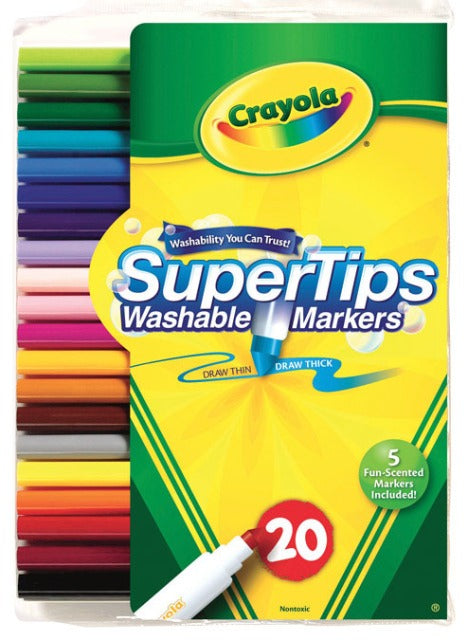 Crayola SuperTips Markers (Assorted) - 20 pc. Hot on Sale