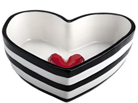 Stoneware Red Heart Dish - 6  Online