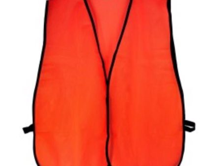 Reflective Orange Safety Vest (One Size) For Discount