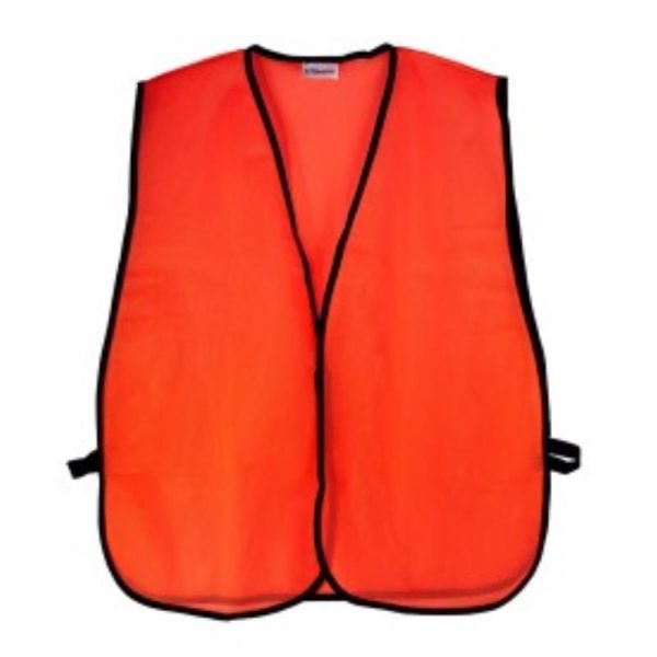 Reflective Orange Safety Vest (One Size) For Discount