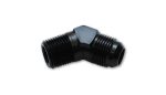 Vibrant -16AN to 1in NPT 45 Degree Elbow Adapter Fitting Discount